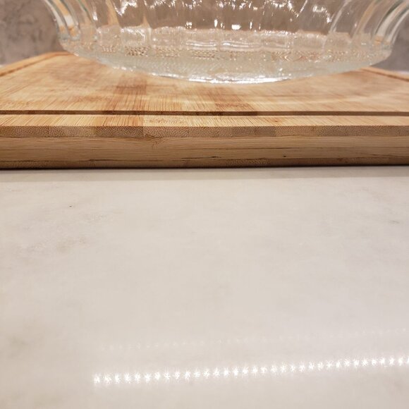 Beautiful large serving decorative glass plate - Picture 7 of 9